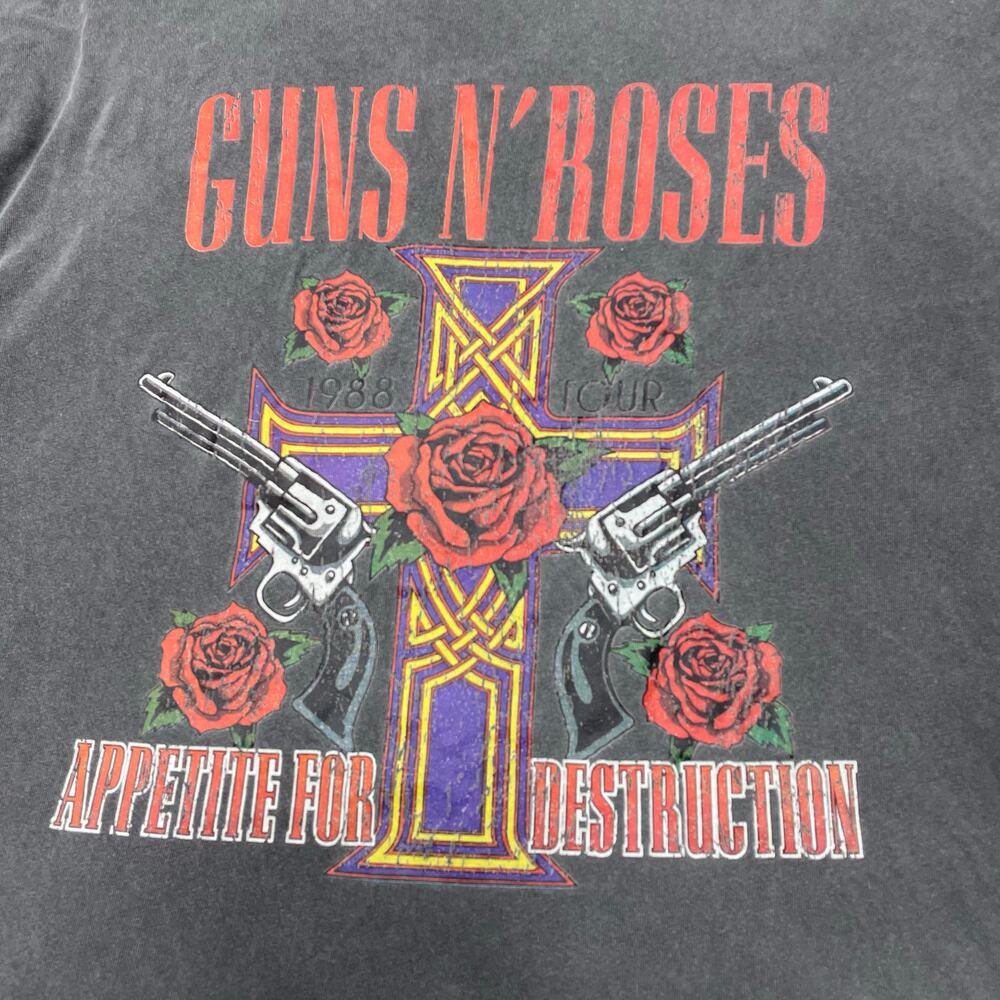 🔥Guns N’ Roses Appetite For Destruction Band Shirt Distressed Trashed Fades M - Picture 2 of 12